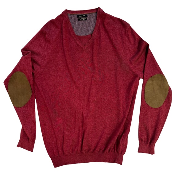 MASSIMO DUTTI Mens V-Neck Cashmere Blend Sweater - L - Picture 12 of 12